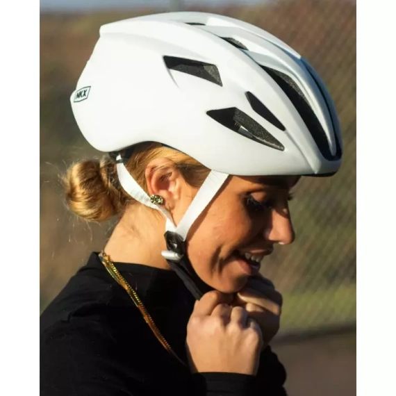 Kask Rowerowy NKX Urban Biało-Niebieski L/XL
