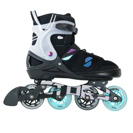 Rolki regulowane Story Motion Adjustable Inline Skates Czarno-Niebiesko-Czarny