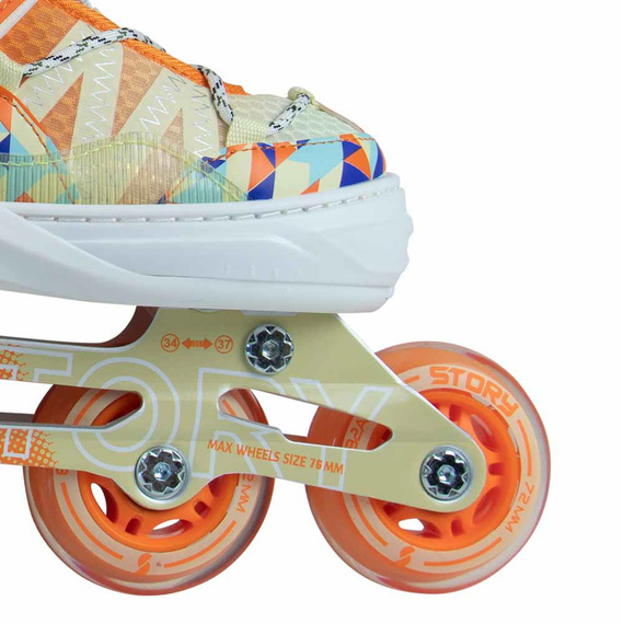 Rolki regulowane Story Spike Adjustable Inline Skates Pomarańczowy