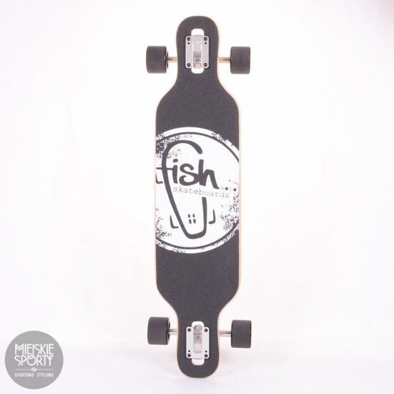 Fish Skateboards Viva La Cuba Silver Black Longboard 89cm
