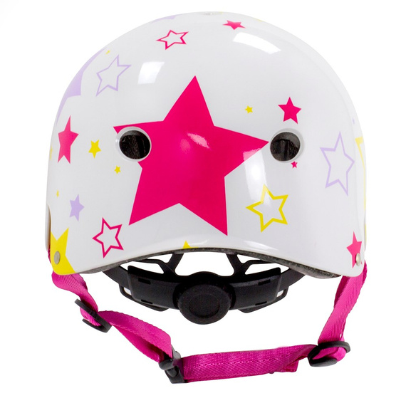 Kask regulowany dla dzieci SFR Adjustable Kids Helmet Biało-Różowy