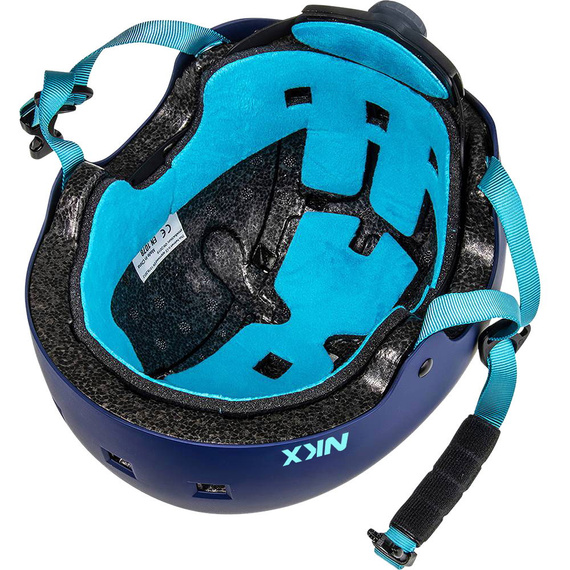 Kask Na Deskorolkę Hulajnogę NKX Brain Saver Granatowo-Miętowy