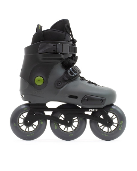 Rolki trójkołowe Echo Sonar 3 Wheel Freeskates Czarny