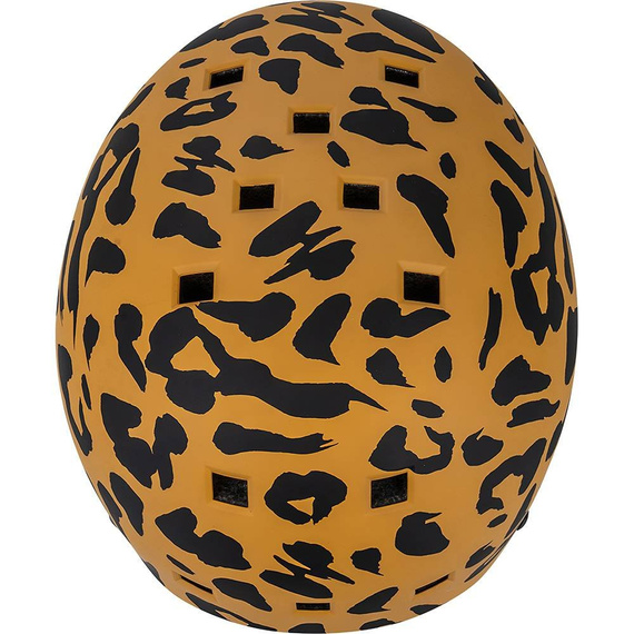 Kask Na Deskorolkę Hulajnogę NKX Brain Saver Leopard Czarno-Brązowy
