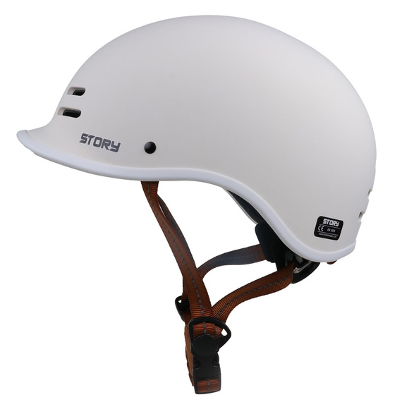 Kask Story Retro Certified Helmet Biały