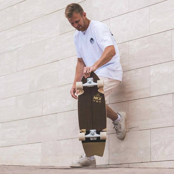 Surfskate Deskorolka do Surfingu NKX Maverick Gold 31"