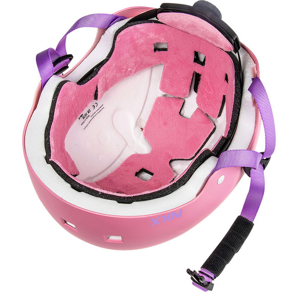 Kask Na Deskorolkę Hulajnogę NKX Brain Saver Różowo-Fioletowy