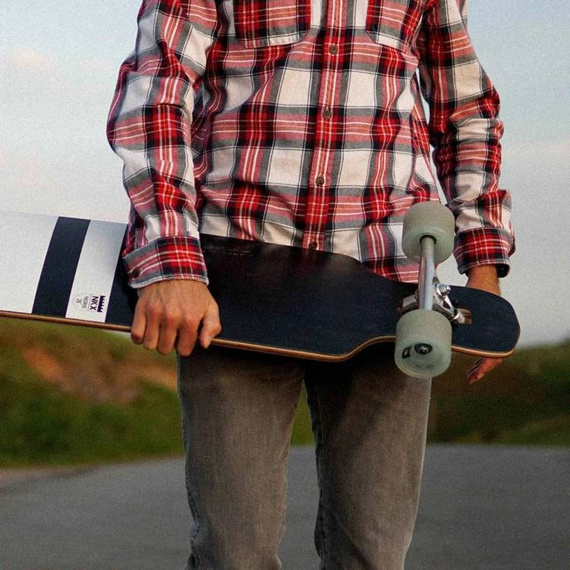 Longboard Drop-Thru dla Początkujących NKX Canadiens Olive Longboard 38.58"