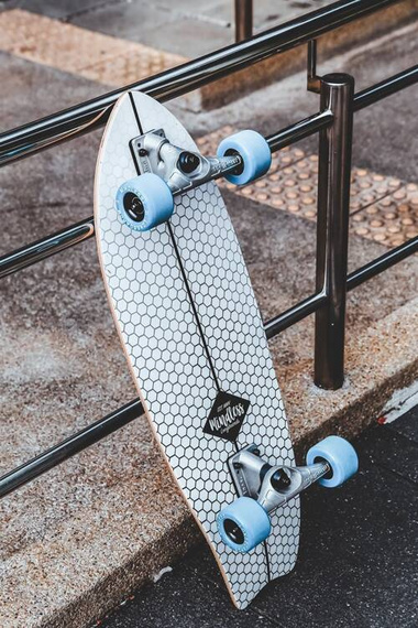 Deska Surfskate Mindless Surf Skate Fish Tail Biała 29,5"