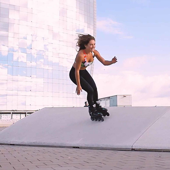 Rolki Story Demon Inline Skates Czarno-Biały 