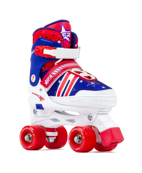Wrotki regulowane dla dzieci SFR Spectra Adjustable Children's Quad Skates Niebiesko-Czerwony