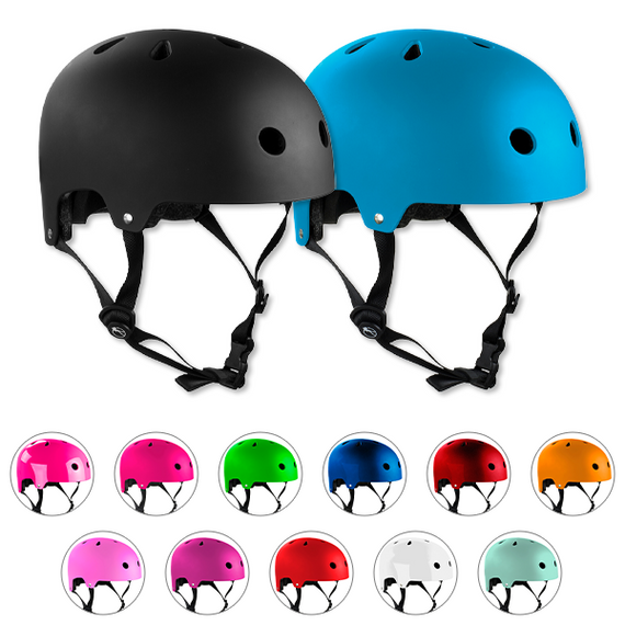 Kask na Deskorolkę Hulajnogę Rolki SFR Essentials Helmet Gloss Metallic Czerwony 