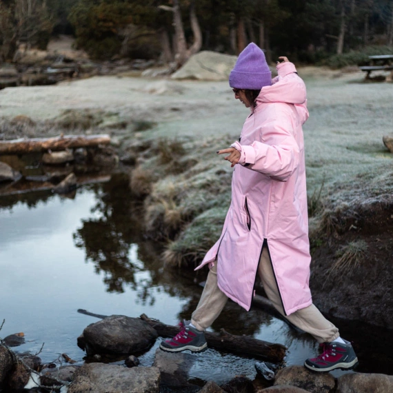 Poncho Ponczo Kurtka Story Change Robe Oliwkowy