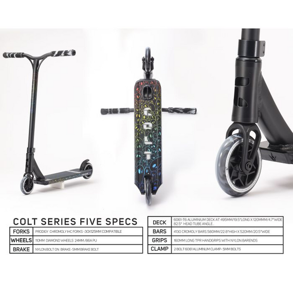 Hulajnoga Wyczynowa Blunt Scooters Colt S5 Complete Czarny 84 cm