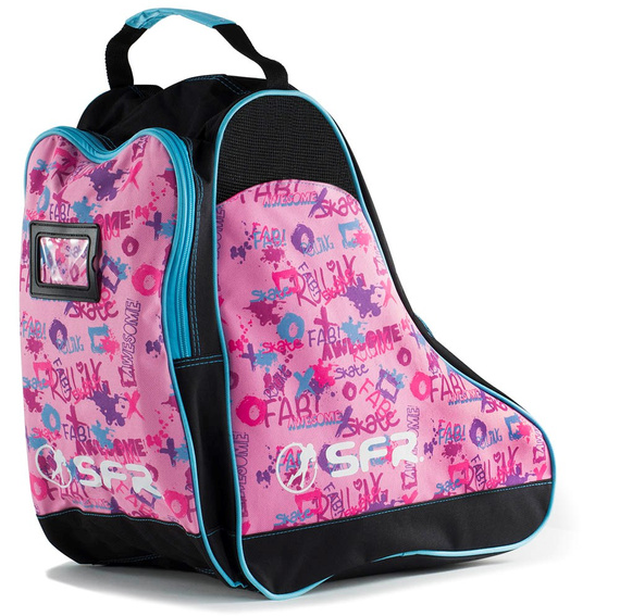 Torba na rolki i łyżwy SFR Designer Ice and Skate Bag Pink Graffiti