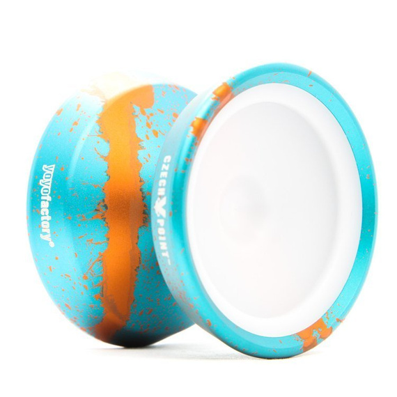 Yoyo Metalowe Yoyo CzechPoint Pivot - Aqua Orange White