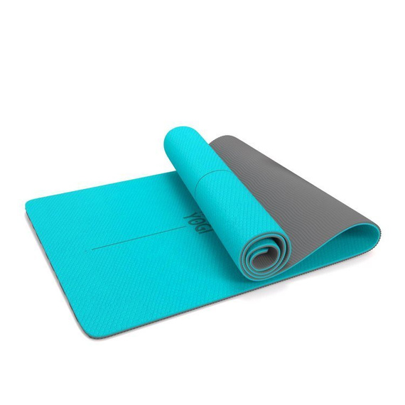 Mata do Jogi Happy Yogi TPE 6mm ECO Antypoślizgowa Turkus