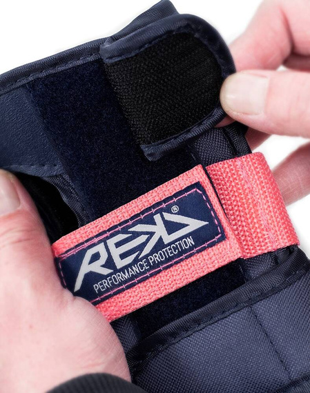 Ochraniacze REKD Heavy Duty Triple Pad Set Niebiesko-Różowe