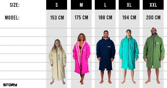 Poncho Ponczo Kurtka Story Change Robe Niebieski