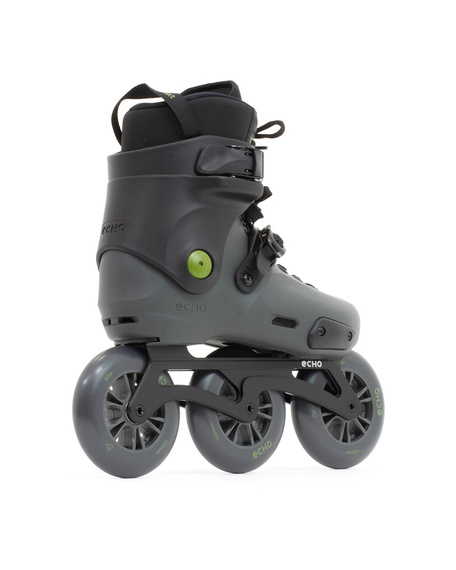 Rolki trójkołowe Echo Sonar 3 Wheel Freeskates Czarny