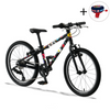 Superlekki rower dla dzieci KUbikes 20L Czarny Komiks