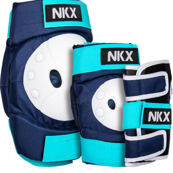 Zestaw ochraniaczy dla dzieci NKX Kids 3-Pack Pro Granatowo-Miętowe M