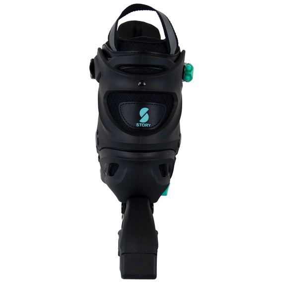 Rolki regulowane Story Midnight Adjustable Inline Skates Czarno-Miętowy LED