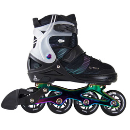 Rolki regulowane Story Motion Adjustable Inline Skates Czarno-Tęczowy