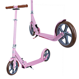 Hulajnoga Transportowa z dużymi kołami Story Urban GO! Retro Jasnoróżowa