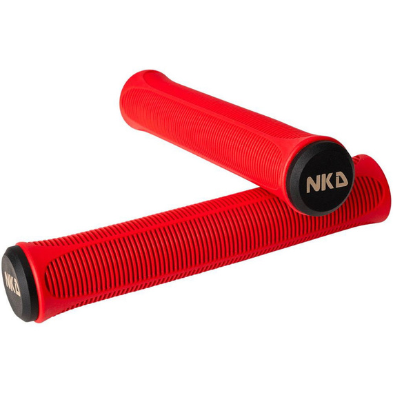 Gripy Rączki do Hulajnogi Wyczynowej NKD Mono Pro Stunt Scooter Grips Czerwony 165 mm