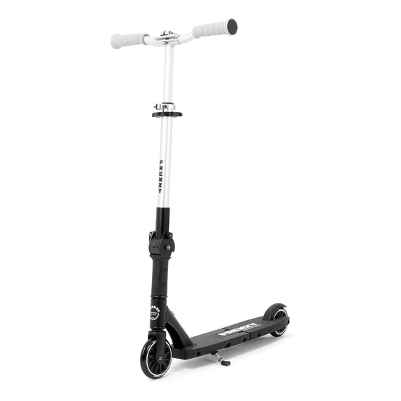Hulajnoga Miejska Rekreacyjna Frenzy Flex Recreational Scooter Czarno-Srebrny 120 mm