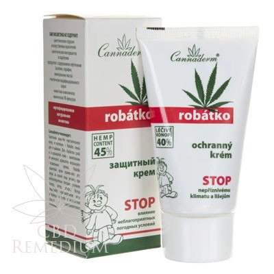 Krem z konopi dla dzieci 40% Cannaderm Robatko