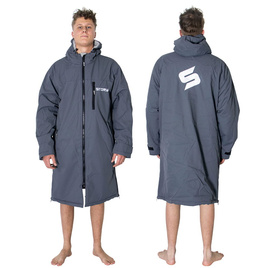 Poncho Ponczo Kurtka Story Change Robe Szary