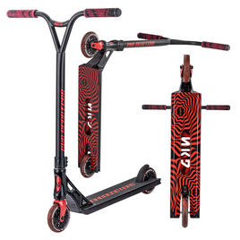 Hulajnoga Wyczynowa Streetowa Lekka NKD GAS Czarno-Czerwony wys. 85 cm