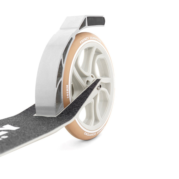 Hulajnoga Miejska Rekreacyjna Frenzy 205 mm Dual Brake V4 Recreational Scooter Kremowy 
