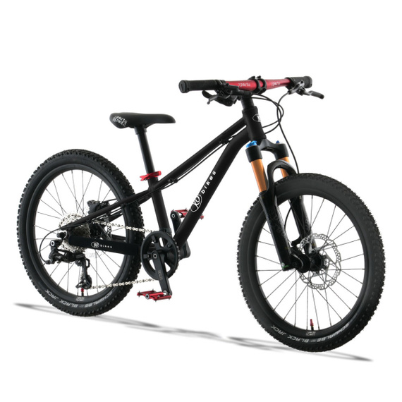 Superlekki rower dla dzieci KUbikes 20S DISC Czarno-Czerwony