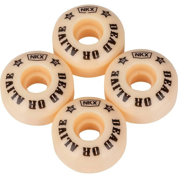 Kółka do deskorolki NKX Candy Series Dead or Alive Kremowy 53 mm 99A