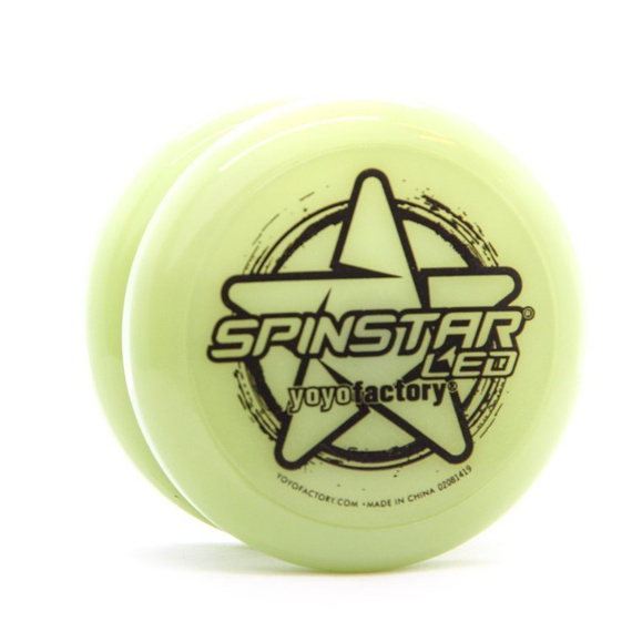 Yoyo Świecące Fluorescencyjne YoYoFactory Spinstar GLOW Yellow