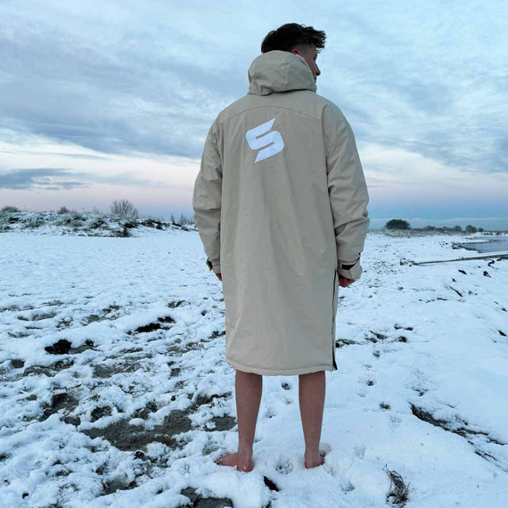 Poncho Ponczo Kurtka Story Change Robe Kremowy