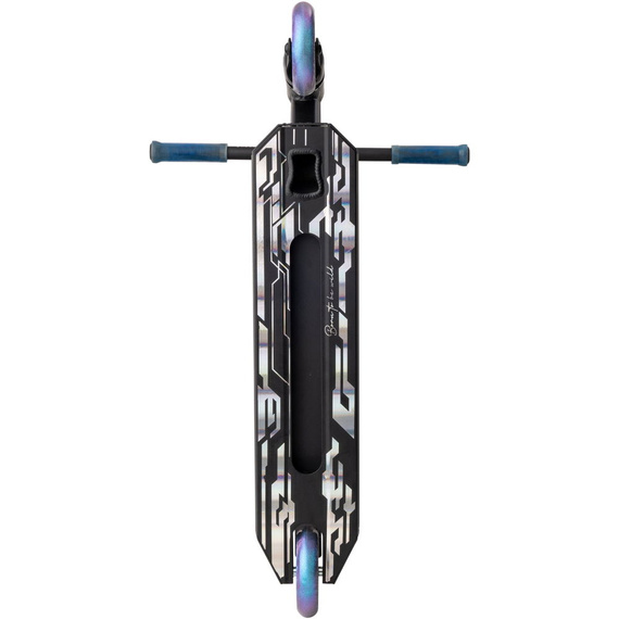 Hulajnoga Wyczynowa Aluminiowa Lekka dla młodych riderów NKD Next Generation Czarno-Niebieski wys. 79,4 cm