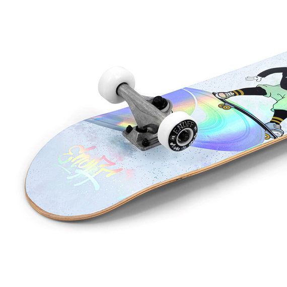 Deskorolka Enuff Skully Hologram Mini Complete Biały 7.25"