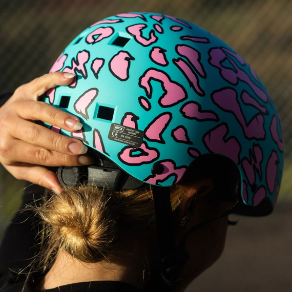 Kask Na Deskorolkę Hulajnogę NKX Brain Saver Unicorn Niebiesko-Różowy