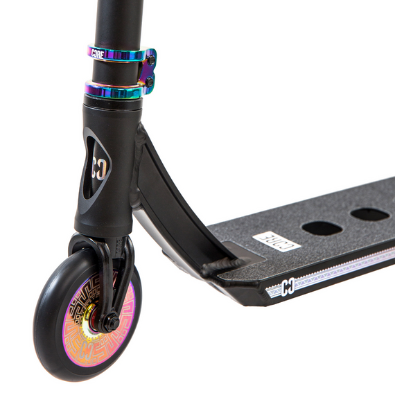 Hulajnoga Wyczynowa CORE CL1 Complete Stunt Scooter Czarny-Neochrome wys. 85 cm