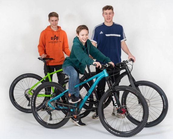 Superlekki rower dla dzieci KUbikes 20S DISC Turkusowo-Czerwony