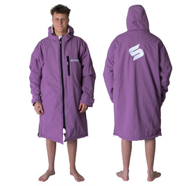 Poncho Ponczo Kurtka Story Change Robe Baby Purple Jeżynowy