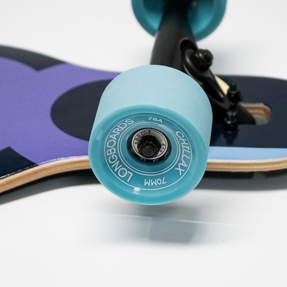 Longboard CHILLAX TYPO PURPLE 106,5 cm + T-tool 