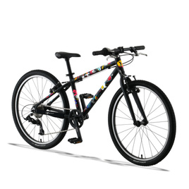 Lekki rower dla dzieci KUbikes 24L Czarny Komiks