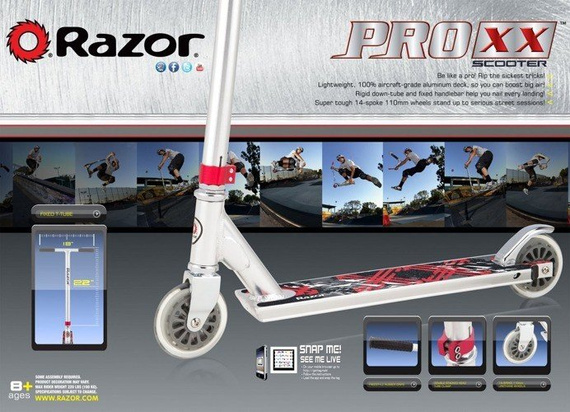Hulajnoga RAZOR Pro XX - Srebrna