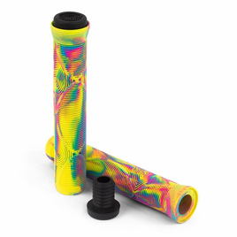 Gripy do hulajnogi wyczynowej Slamm Team Swirl Bar Grips Tropical Yellow 165 mm