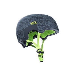 Kask Na Deskorolkę Hulajnogę NKX Brain Saver BCG Czarno-Zielony L